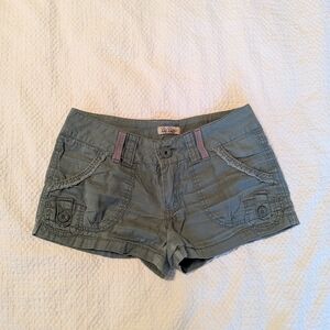 Y2K Low Rise Cargo Mini Shorts